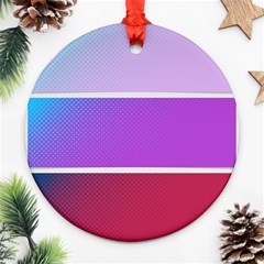 Pattern Banner Set Dot Abstract Round Ornament (two Sides)