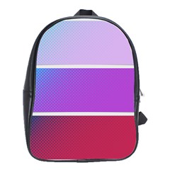 Pattern Banner Set Dot Abstract School Bag (large)