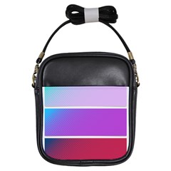 Pattern Banner Set Dot Abstract Girls Sling Bag