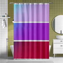 Pattern Banner Set Dot Abstract Shower Curtain 48  X 72  (small) 