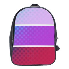 Pattern Banner Set Dot Abstract School Bag (xl)