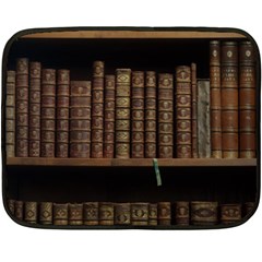 Books Covers Book Case Old Library Fleece Blanket (mini) by Amaryn4rt