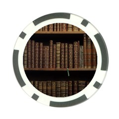 Books Covers Book Case Old Library Poker Chip Card Guard (10 Pack) by Amaryn4rt