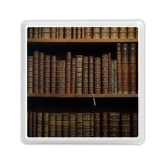 Books Covers Book Case Old Library Memory Card Reader (square) by Amaryn4rt