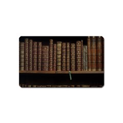 Books Covers Book Case Old Library Magnet (name Card) by Amaryn4rt