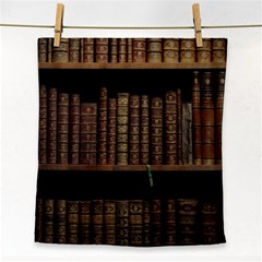 Books Covers Book Case Old Library Face Towel by Amaryn4rt