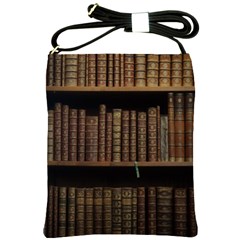 Books Covers Book Case Old Library Shoulder Sling Bag by Amaryn4rt