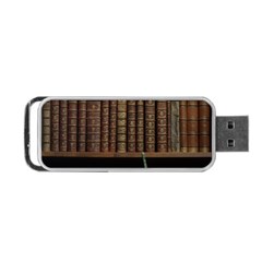 Books Covers Book Case Old Library Portable Usb Flash (one Side) by Amaryn4rt