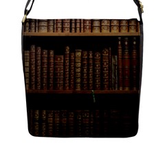 Books Covers Book Case Old Library Flap Closure Messenger Bag (l) by Amaryn4rt