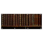 Books Covers Book Case Old Library Banner and Sign 8  x 3  Front