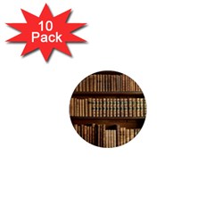 Books Bookcase Old Books Historical 1  Mini Magnet (10 Pack)  by Amaryn4rt