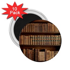 Books Bookcase Old Books Historical 2 25  Magnets (10 Pack)  by Amaryn4rt