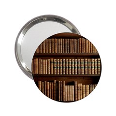 Books Bookcase Old Books Historical 2 25  Handbag Mirrors by Amaryn4rt