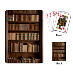 Books Bookcase Old Books Historical Playing Cards Single Design (rectangle) by Amaryn4rt