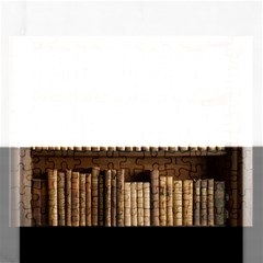 Books Bookcase Old Books Historical Rectangular Jigsaw Puzzl by Amaryn4rt