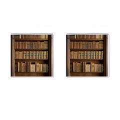 Books Bookcase Old Books Historical Cufflinks (square) by Amaryn4rt