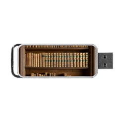 Books Bookcase Old Books Historical Portable Usb Flash (two Sides) by Amaryn4rt