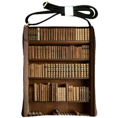 Books Bookcase Old Books Historical Shoulder Sling Bag by Amaryn4rt