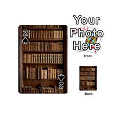 Books Bookcase Old Books Historical Playing Cards 54 Designs (mini) by Amaryn4rt