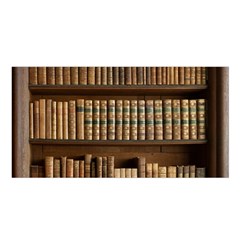 Books Bookcase Old Books Historical Satin Shawl 45  X 80  by Amaryn4rt