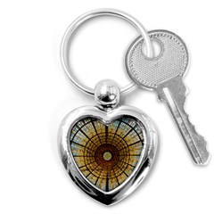 Barcelona Stained Glass Window Key Chain (heart) by Amaryn4rt