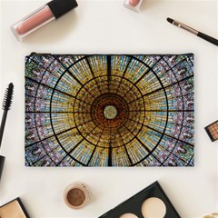 Barcelona Stained Glass Window Cosmetic Bag (large) by Amaryn4rt