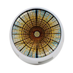 Barcelona Stained Glass Window 4-port Usb Hub (one Side) by Amaryn4rt