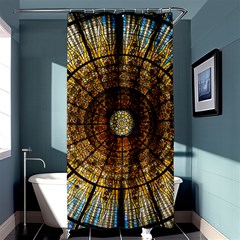 Barcelona Stained Glass Window Shower Curtain 36  X 72  (stall)  by Amaryn4rt