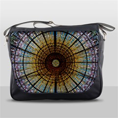 Barcelona Stained Glass Window Messenger Bag by Amaryn4rt