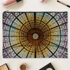 Barcelona Stained Glass Window Cosmetic Bag (xxxl) by Amaryn4rt