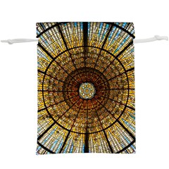 Barcelona Stained Glass Window  Lightweight Drawstring Pouch (xl) by Amaryn4rt