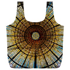 Barcelona Stained Glass Window Full Print Recycle Bag (xxl) by Amaryn4rt