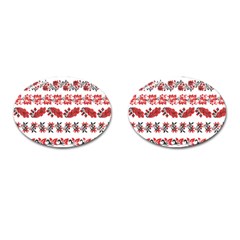 Vectors Ukraine Scheme Pattern Kit Cufflinks (oval) by Amaryn4rt