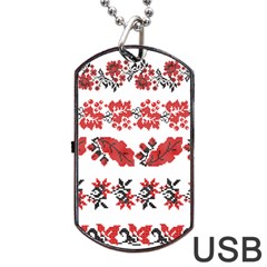 Vectors Ukraine Scheme Pattern Kit Dog Tag Usb Flash (two Sides)