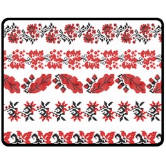 Vectors Ukraine Scheme Pattern Kit Double Sided Fleece Blanket (medium)  by Amaryn4rt