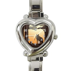 Vectors Painting Wolves Nature Forest Heart Italian Charm Watch by Amaryn4rt