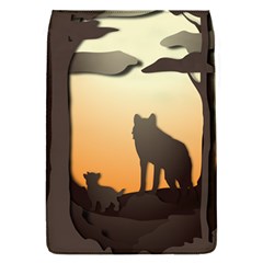 Vectors Painting Wolves Nature Forest Removable Flap Cover (s) by Amaryn4rt