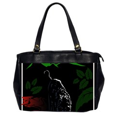 Nature Night Foliage Mountains Oversize Office Handbag (2 Sides) by Amaryn4rt