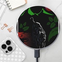 Nature Night Foliage Mountains Wireless Charger by Amaryn4rt