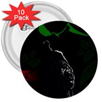 Nature Night Foliage Mountains 3  Buttons (10 pack)  Front