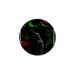 Nature Night Foliage Mountains Golf Ball Marker by Amaryn4rt