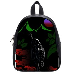 Nature Night Foliage Mountains School Bag (small) by Amaryn4rt