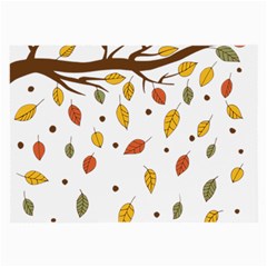 Autumn Isolated Blade Branch Large Glasses Cloth by Amaryn4rt