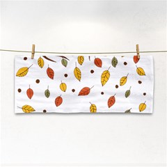 Autumn Isolated Blade Branch Hand Towel by Amaryn4rt