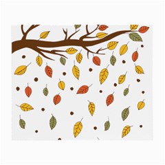 Autumn Isolated Blade Branch Small Glasses Cloth (2 Sides) by Amaryn4rt