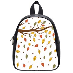 Autumn Isolated Blade Branch School Bag (small) by Amaryn4rt