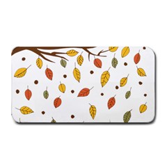 Autumn Isolated Blade Branch Medium Bar Mats by Amaryn4rt