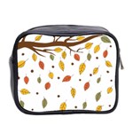 Autumn Isolated Blade Branch Mini Toiletries Bag (Two Sides) Back