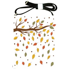 Autumn Isolated Blade Branch Shoulder Sling Bag by Amaryn4rt