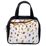 Autumn Isolated Blade Branch Classic Handbag (Two Sides) Back